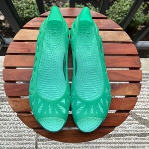 Crocs Adrina III Sandals Womens Size 11 Comfort Jelly Cutout Shoes Comfort